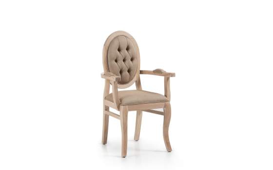 Sillon Salon Colonial Actual Tapizado Capitone Serie Bromo