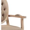 Sillon Salon Colonial Actual Tapizado Capitone Serie Bromo