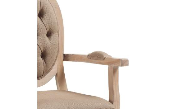 Sillon Salon Colonial Actual Tapizado Capitone Serie Bromo