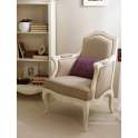 Sillon Tapizado Blanco Paris