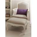 Sillon Tapizado Blanco Paris