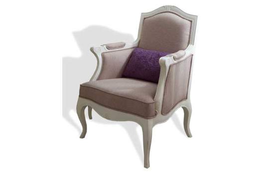 Sillon Tapizado Blanco Paris