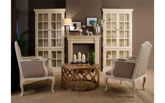 Sillon Tapizado Blanco Paris