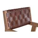 Sillon Tapizado Piel Marron Estilo Actual Serie Adevar