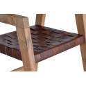 Sillon Tapizado Piel Marron Estilo Actual Serie Adevar