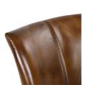 Sillon Tapizado Piel y Estructura de Acero Negro - Serie Bristol