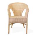 Sillon Tejido Medula Ratan Natural Loneta Cruda Serie Penelope