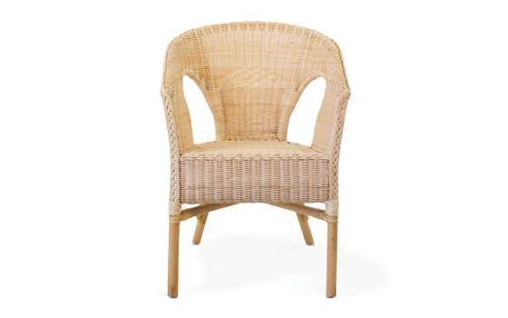 Sillon Tejido Medula Ratan Natural Loneta Cruda Serie Penelope