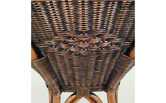 Sillon Tejido Medula Ratan Nogal Patinado Serie Penelope