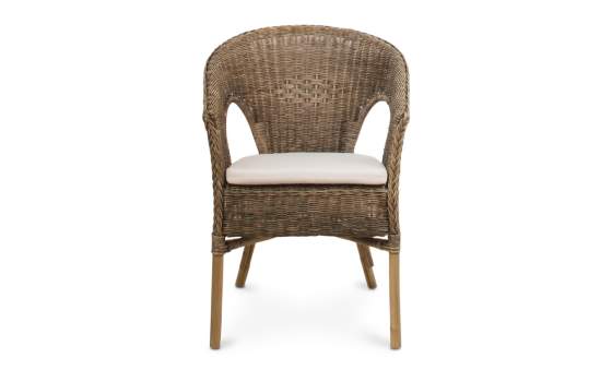 Sillon Tejido Medula Ratan Nogal Patinado Serie Penelope