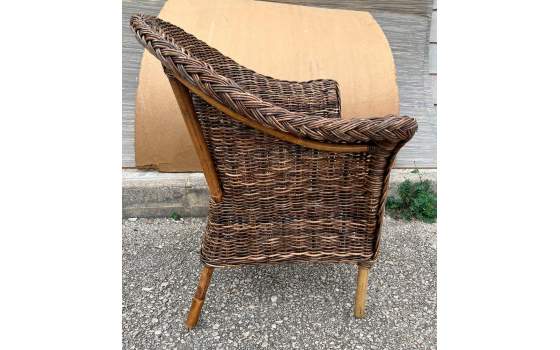 Sillon Tejido Rattan Natural Croco Albange