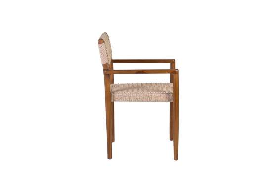 Sillon Teka y Tejido Cuerda Diseño Actual Serie Aresisat