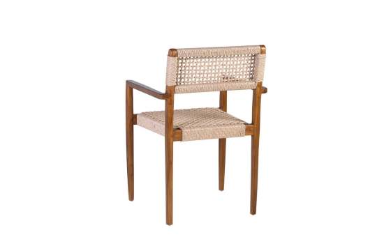 Sillon Teka y Tejido Cuerda Diseño Actual Serie Aresisat