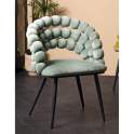 Sillon Terciopelo Azul Estilo Moderno Serie Nimpha Sillon Terciopelo Azul Estilo Moderno Serie Nimpha
