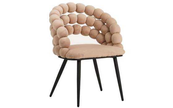 Sillon Terciopelo Beige Estilo Moderno Serie Nimpha Sillon Terciopelo Beige Estilo Moderno Serie Nimpha