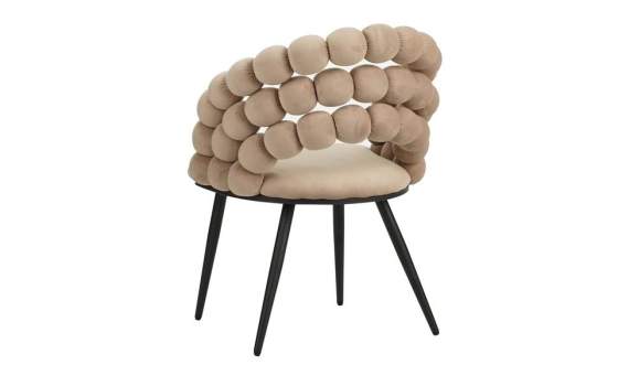 Sillon Terciopelo Beige Estilo Moderno Serie Nimpha Sillon Terciopelo Beige Estilo Moderno Serie Nimpha