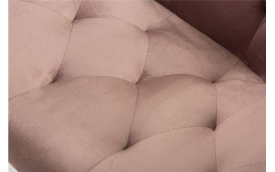 Sillon Terciopelo Capitonee Rosa Palido Saoul
