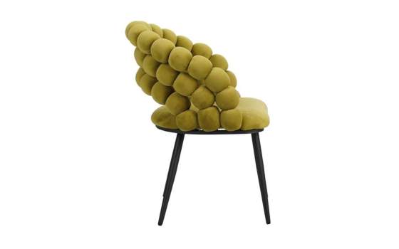 Sillon Terciopelo Verde Estilo Moderno Serie Nimpha