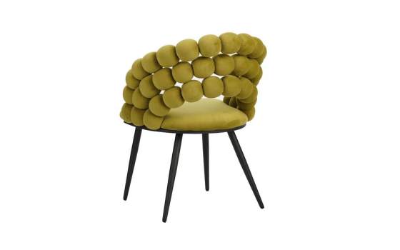 Sillon Terciopelo Verde Estilo Moderno Serie Nimpha