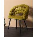 Sillon Terciopelo Verde Estilo Moderno Serie Nimpha