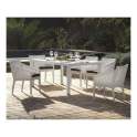 Sillon Terraza Cinta Blanca  Aluminio con Cojin Serie Tape