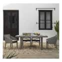 Sillon Terraza Cinta Gris Aluminio con Cojin Serie Tape