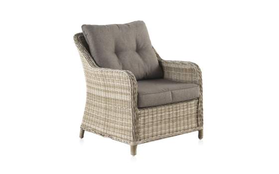 Sillon Terraza Fibra Sintetica y Aluminio con Cojin Serie Wick