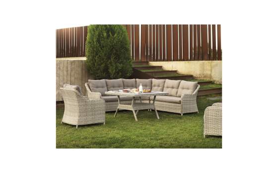 Sillon Terraza Fibra Sintetica y Aluminio con Cojin Serie Wick