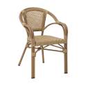Sillon Terraza Jardin Aluminio y Ratan con Rejilla - Serie Appio