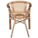 Sillon Terraza Jardin Aluminio y Ratan con Rejilla - Serie Appio