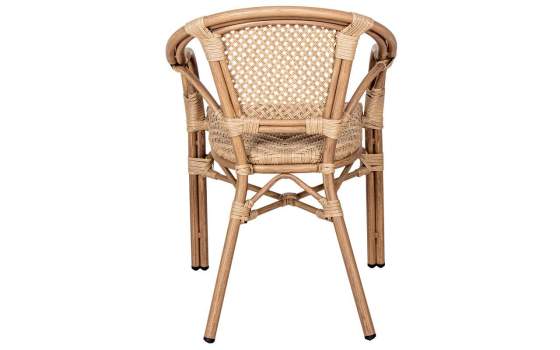Sillon Terraza Jardin Aluminio y Ratan con Rejilla - Serie Appio
