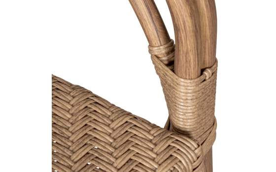 Sillon Terraza Jardin Aluminio y Ratan con Rejilla - Serie Appio