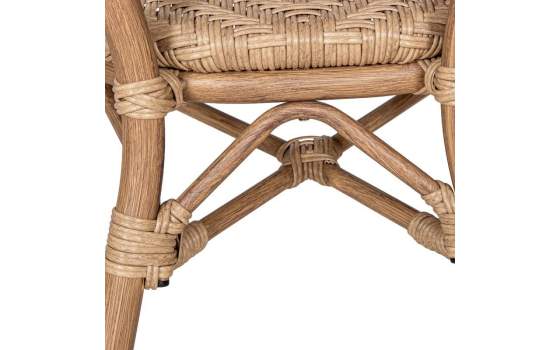 Sillon Terraza Jardin Aluminio y Ratan con Rejilla - Serie Appio