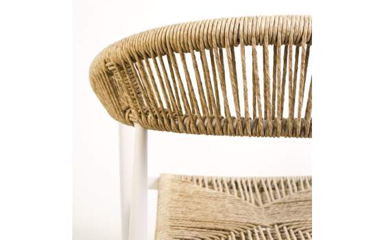 Sillon Terraza Jardin Alumino Blanco Diseño Moderno Aztial