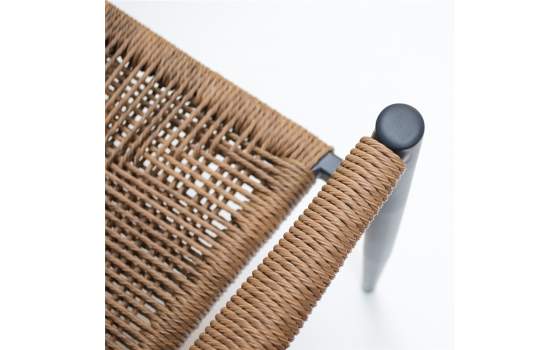 Sillon Terraza Jardin Alumino Gris Diseño Moderno Aztial