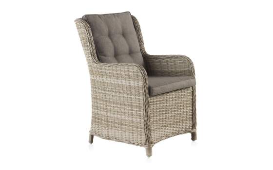 Sillon Terraza Rattan Sintetico y Aluminio con Cojin Serie Wick