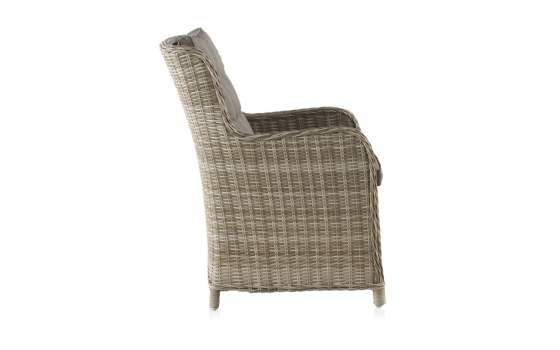 Sillon Terraza Rattan Sintetico y Aluminio con Cojin Serie Wick