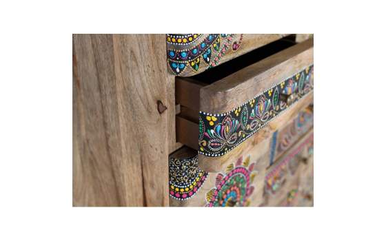 Sinfonier 11 Cajones Oriental Madera Mango Pintada Aeriats