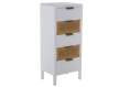 Sinfonier 4 Cajones Madera Blanca Rattan Serie Alcober