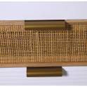 Sinfonier 4 Cajones Madera Blanca Rattan Serie Alcober