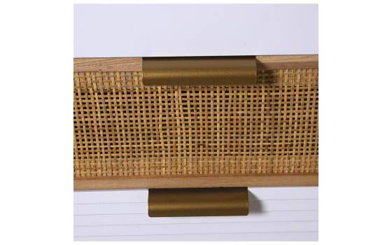 Sinfonier 4 Cajones Madera Blanca Rattan Serie Alcober
