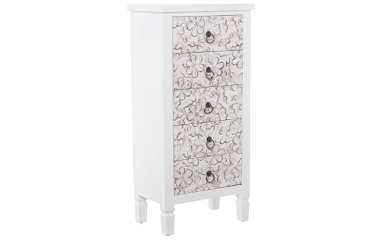 Sinfonier 5 Cajones Blanco Diseño Foral Serie Arosen