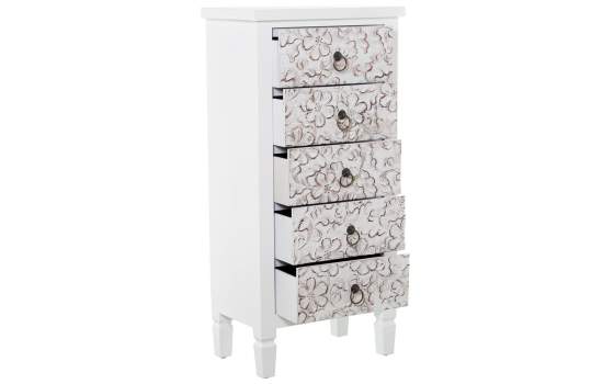 Sinfonier 5 Cajones Blanco Diseño Foral Serie Arosen