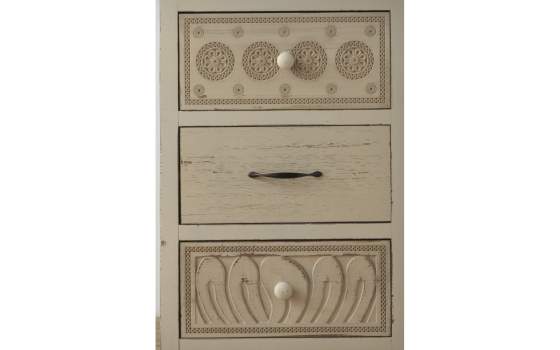 Sinfonier 5 Cajones Decape Blanco Retro Serie Carvedwhi