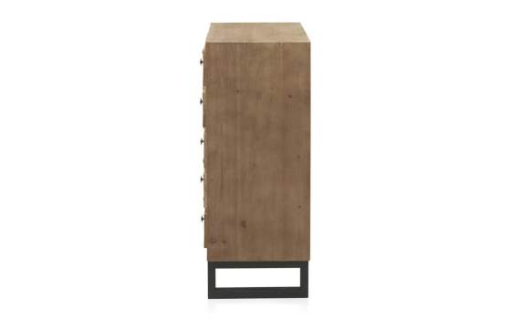 Sinfonier 5 Cajones Madera Patas Acero Serie Natens