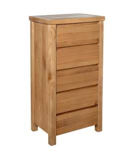 Sinfonier 5 Cajones Madera Pino Color Miel Serie Arckel