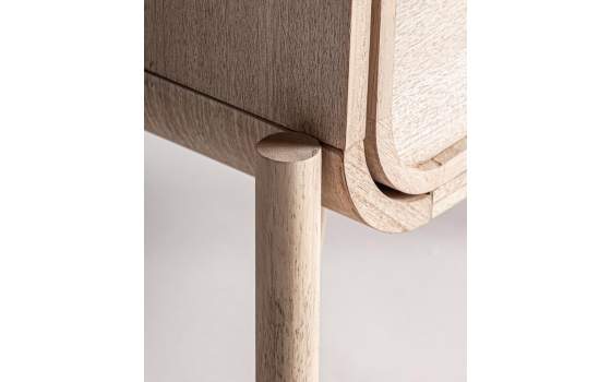 Sinfonier 5 Cajones Madera y Ratan - Serie Weurtz