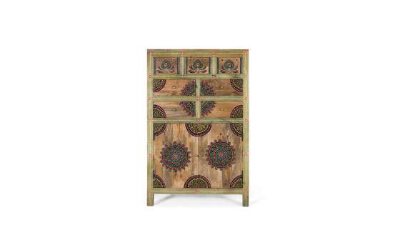 Sinfonier 7 Cajones Oriental Madera Mango Pintada Aeriats