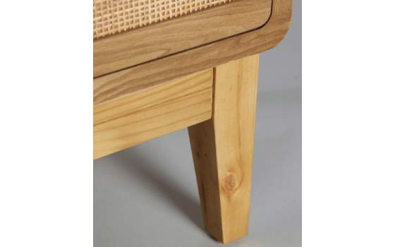 Sinfonier Actual 5 Cajones Madera y Rejilla Ratan Doazit