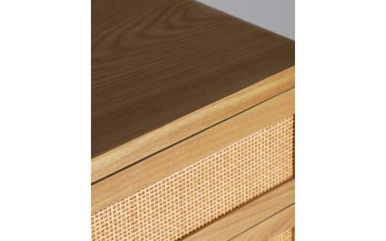 Sinfonier Actual 5 Cajones Madera y Rejilla Ratan Doazit